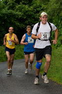 Runners in action